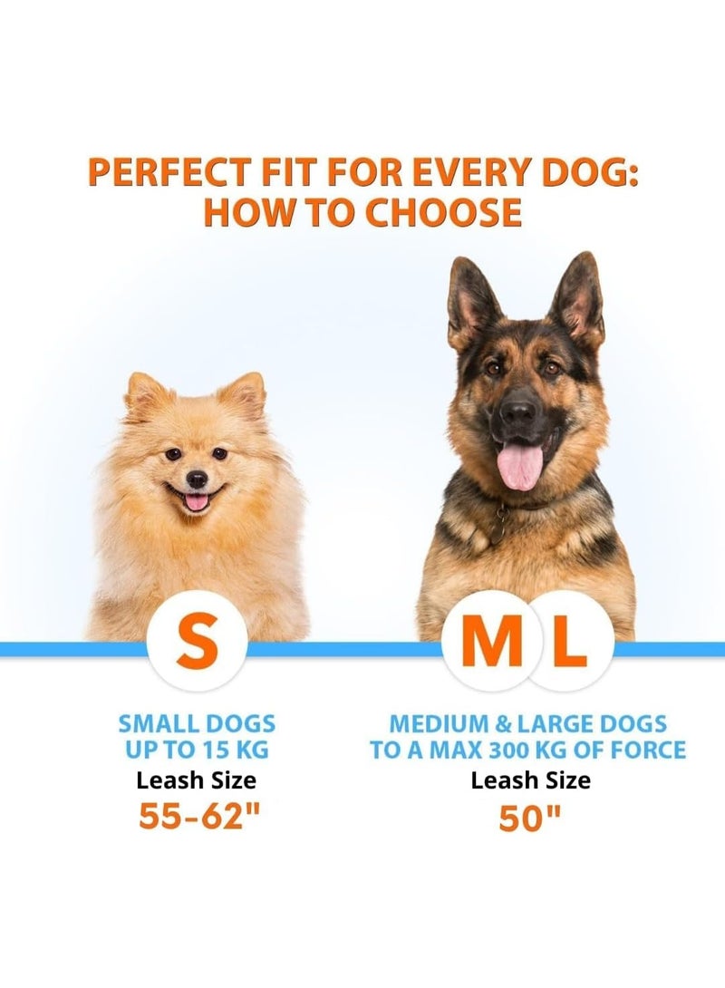 KISSUN Hands Free Double Dog Leash – Dual Dog Leash for Medium and Large Dogs – Dog Leash for 2 Dogs with Padded Handles, Reflective Sches, No Pull, Tangle Free - Image 2